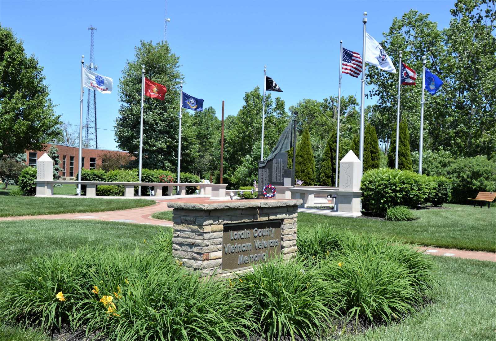 The Lorain Vietnam Veterans Memorial in granite